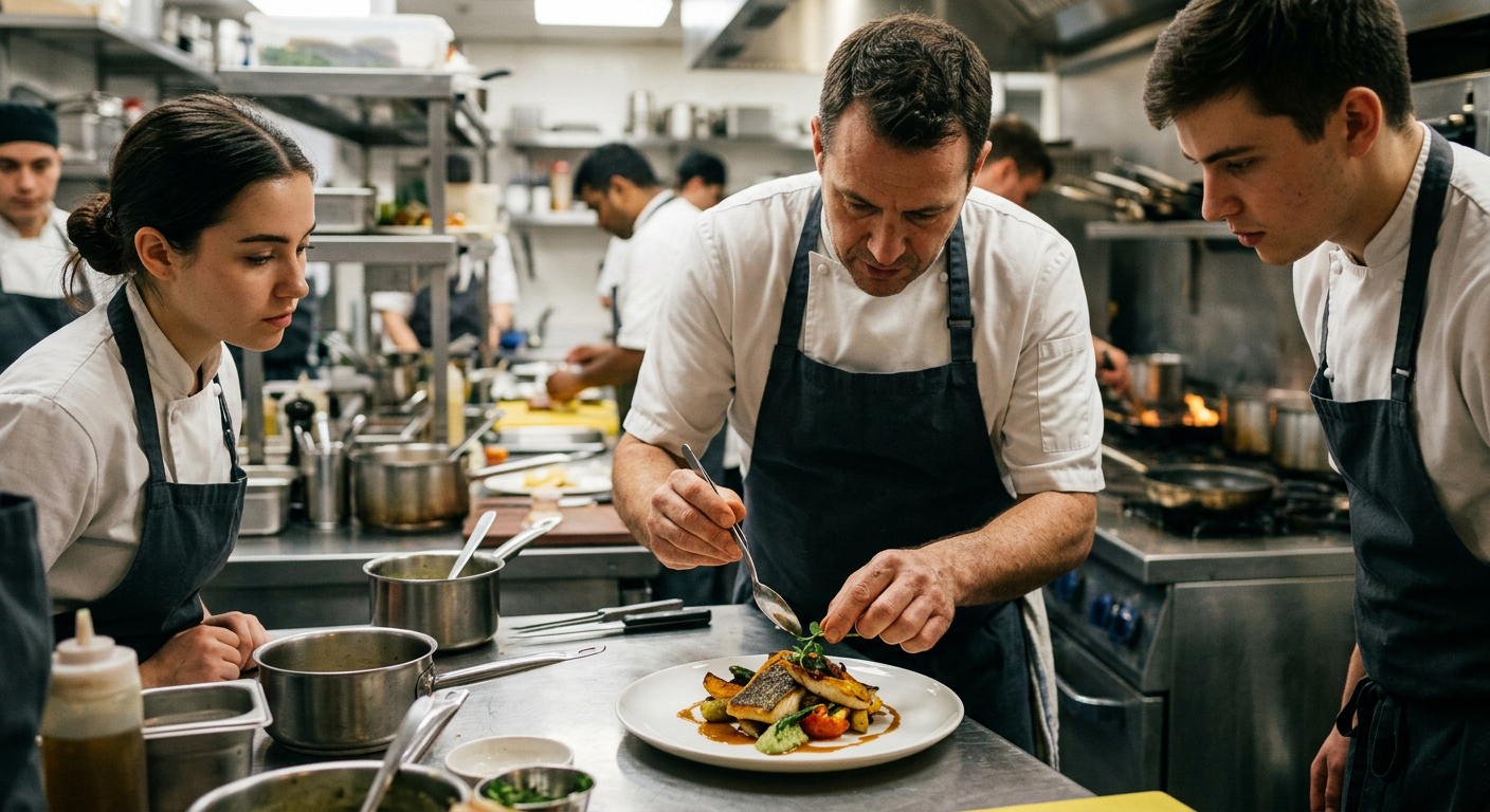 Kitchen staff training