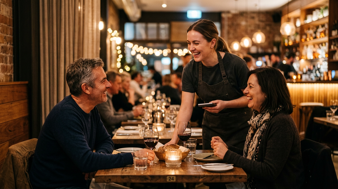 Busy restaurant hospitality