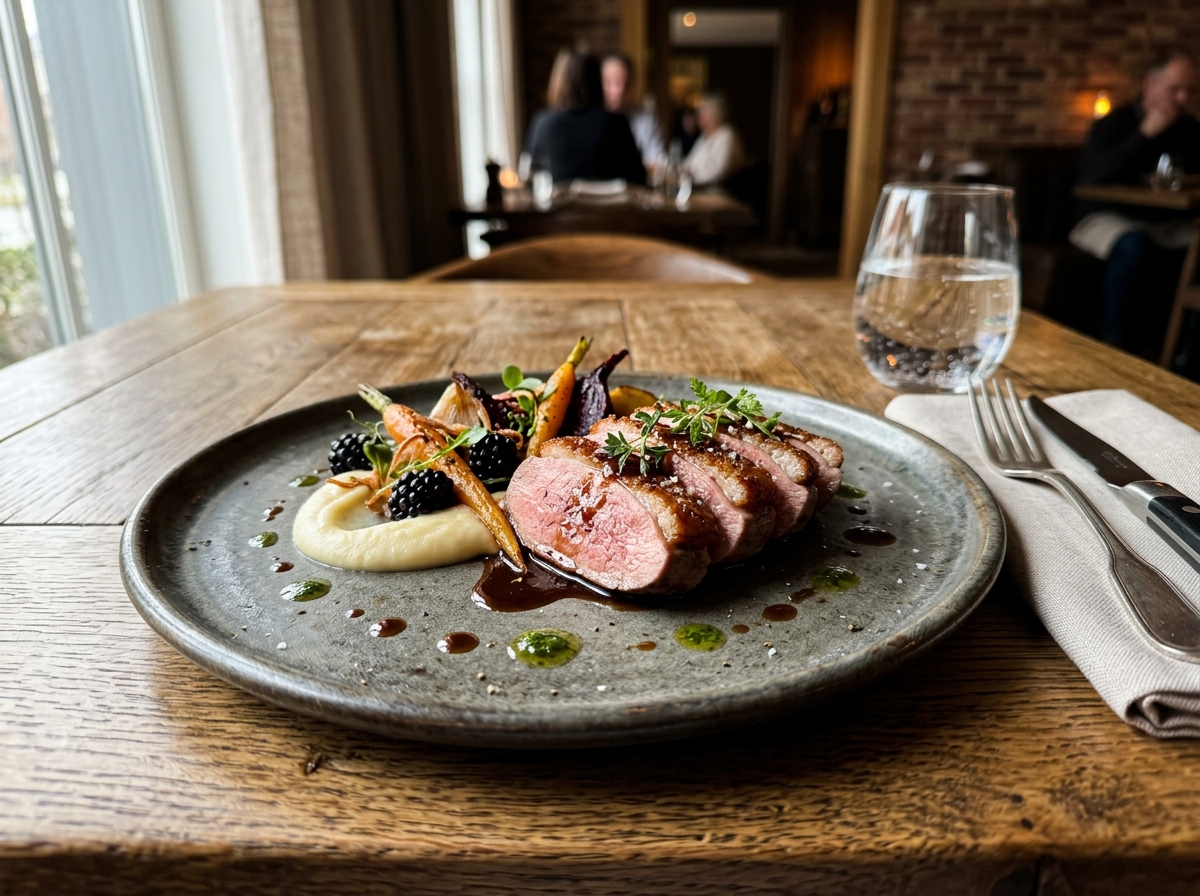 plated signature dish