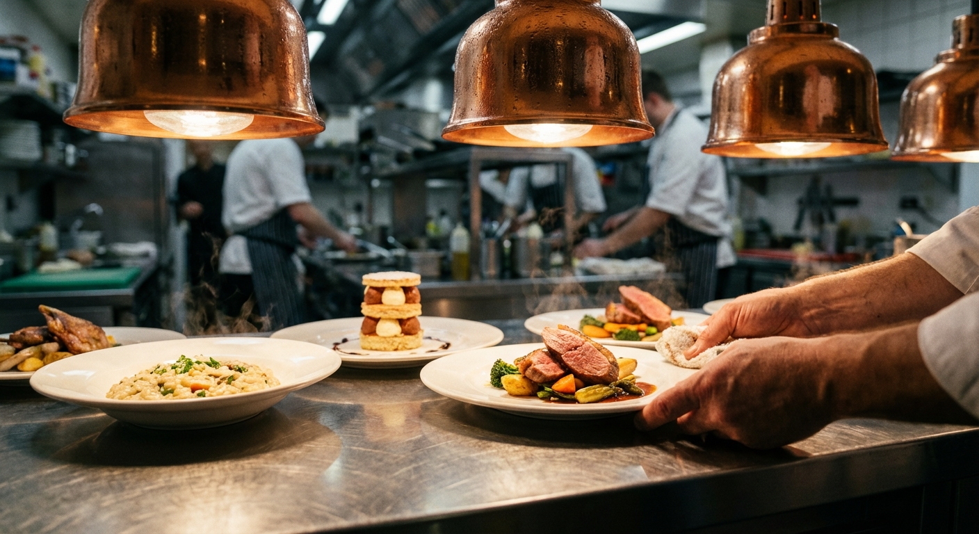 Kitchen pass during rush