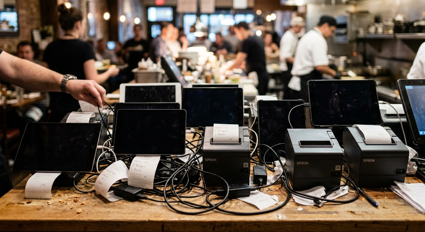 Delivery tablet clutter