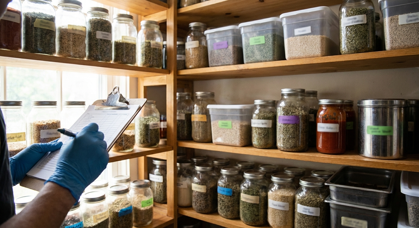 organized pantry inventory