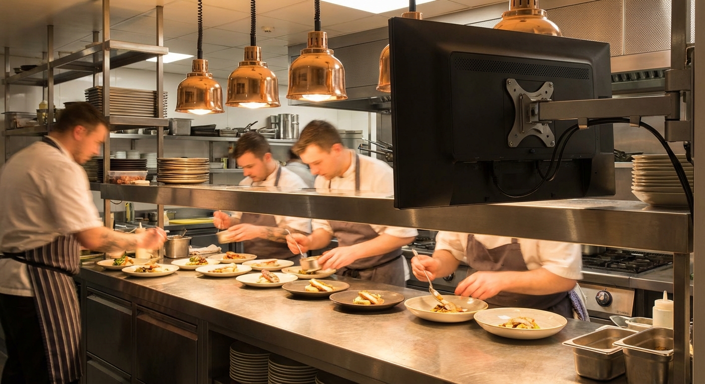 Kitchen pass and KDS