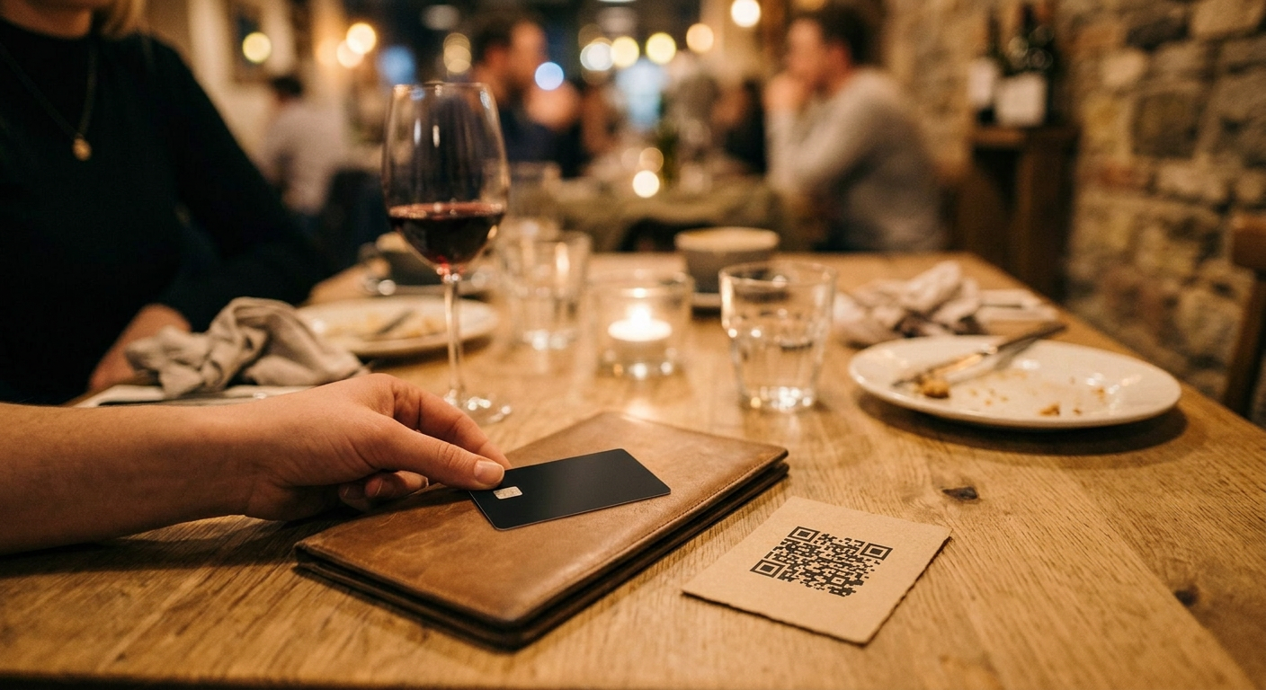 QR code payment table