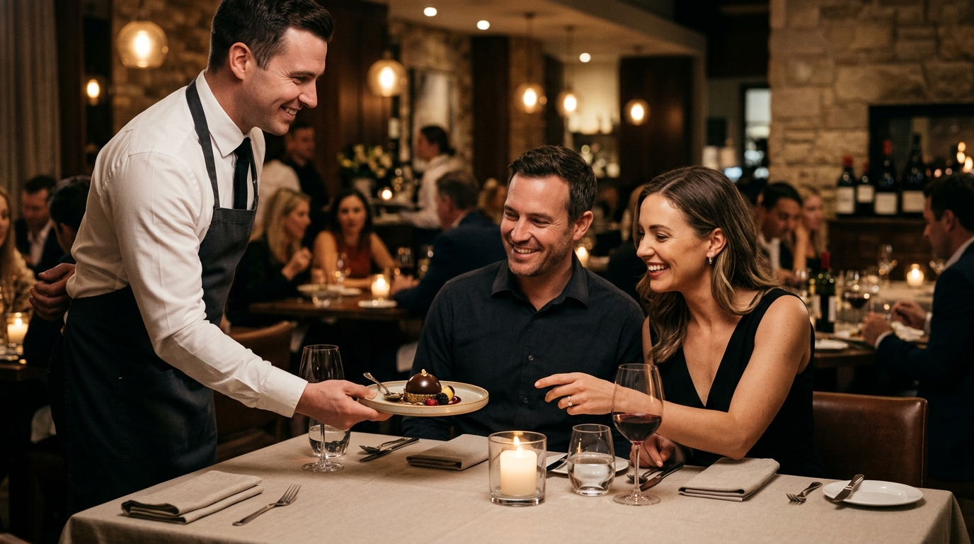 fine dining reward moment