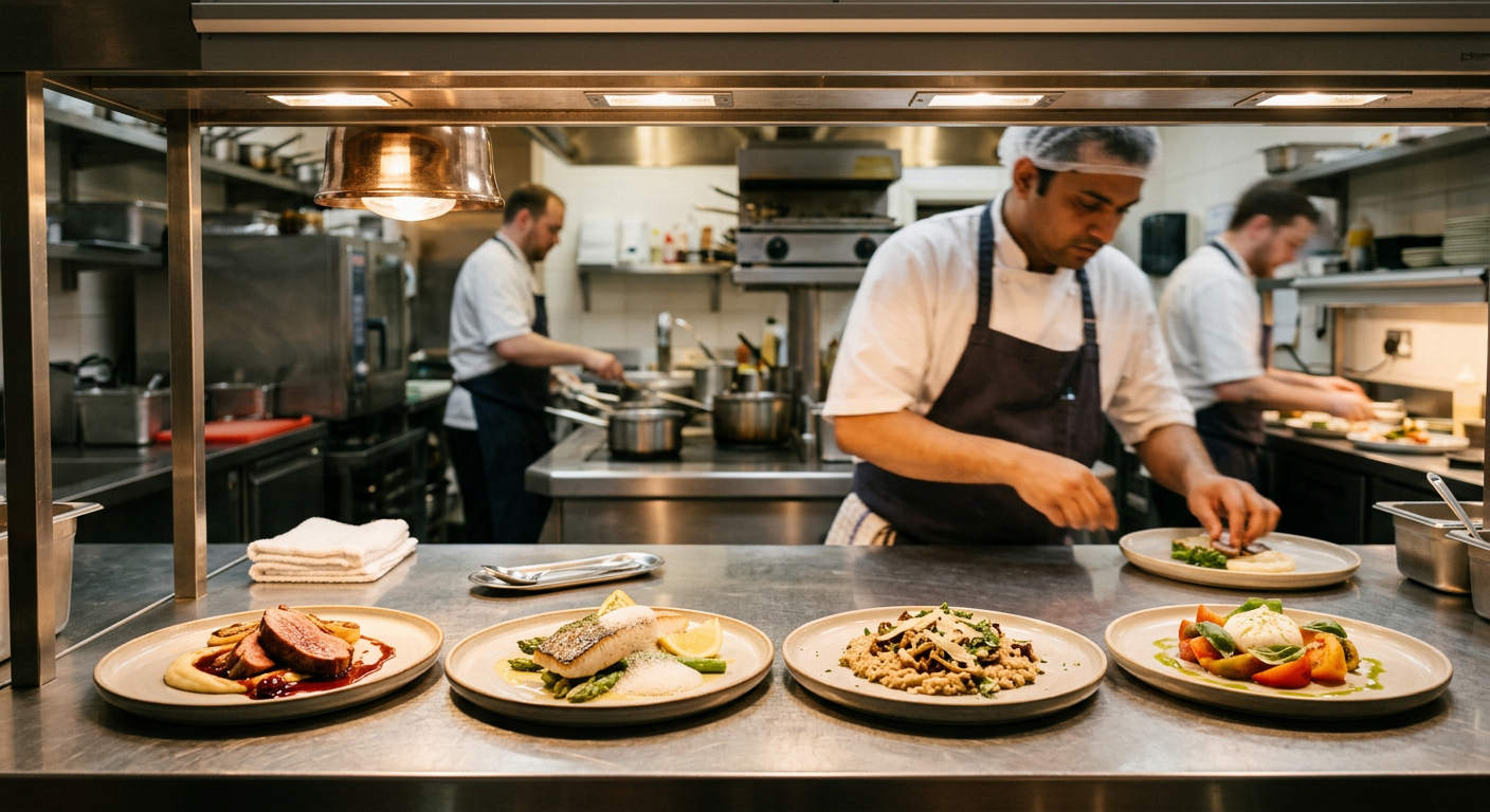 Restaurant kitchen pass