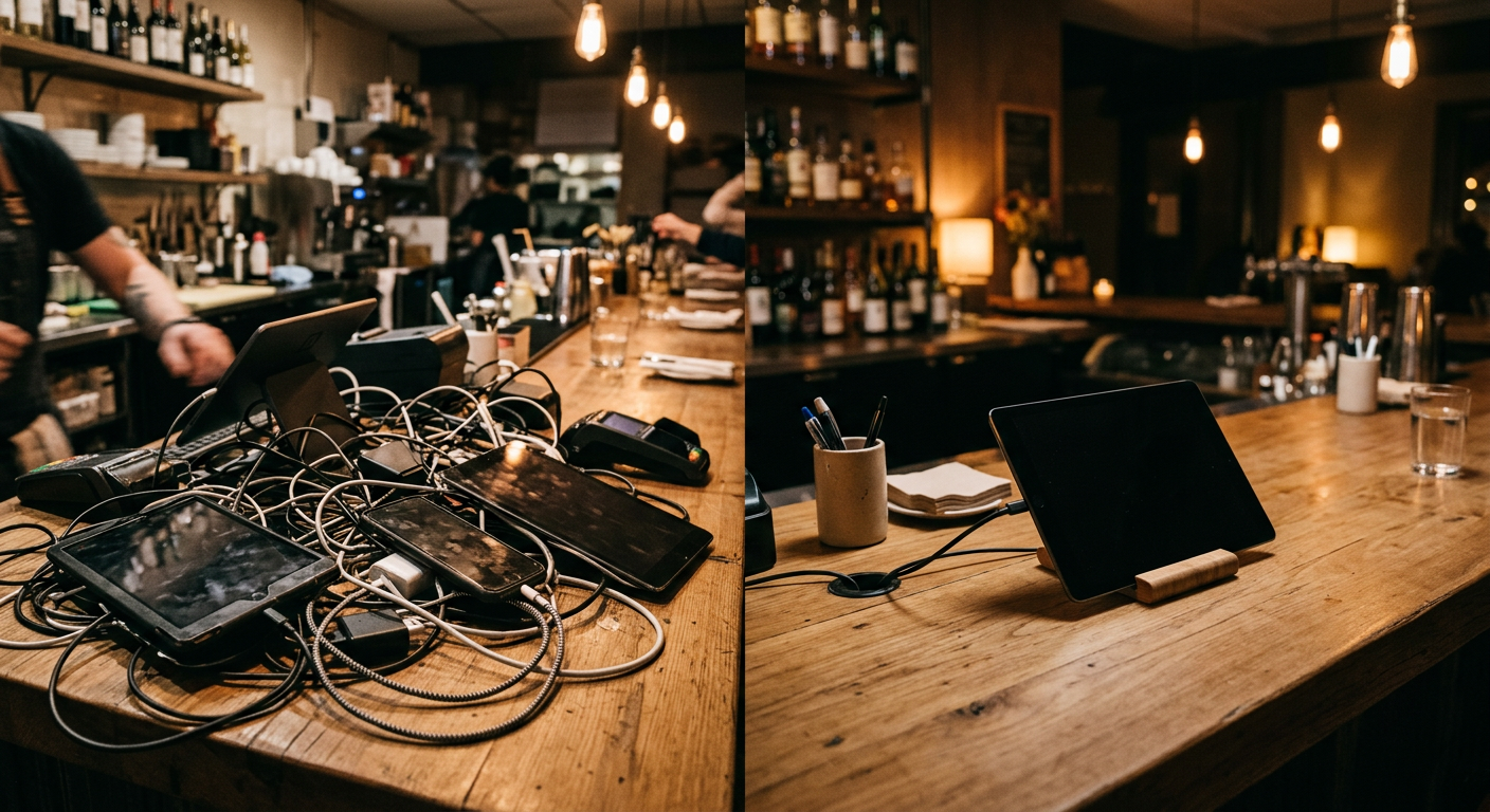 Restaurant tablet farm