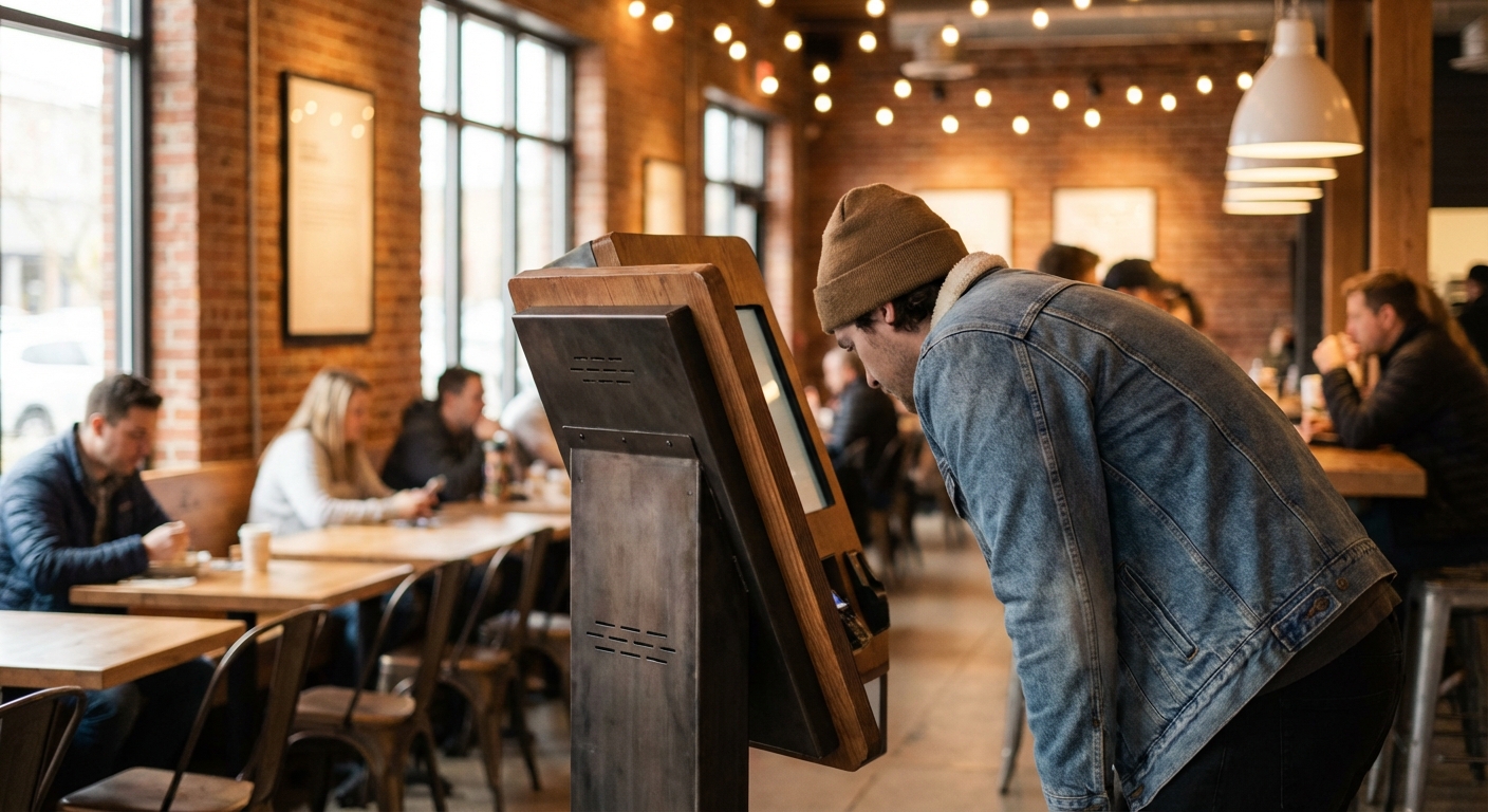Restaurant ordering kiosk