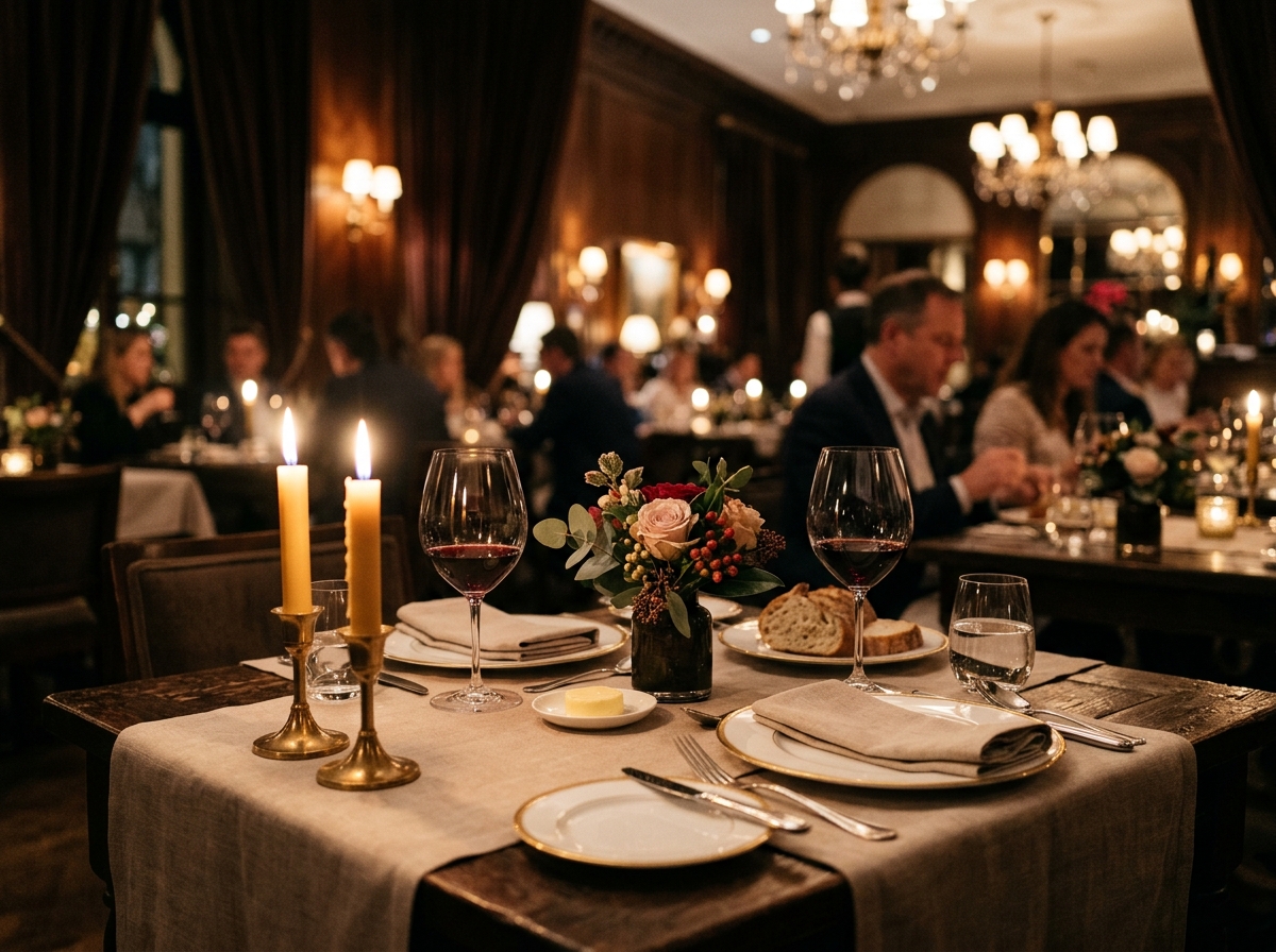 romantic dining table