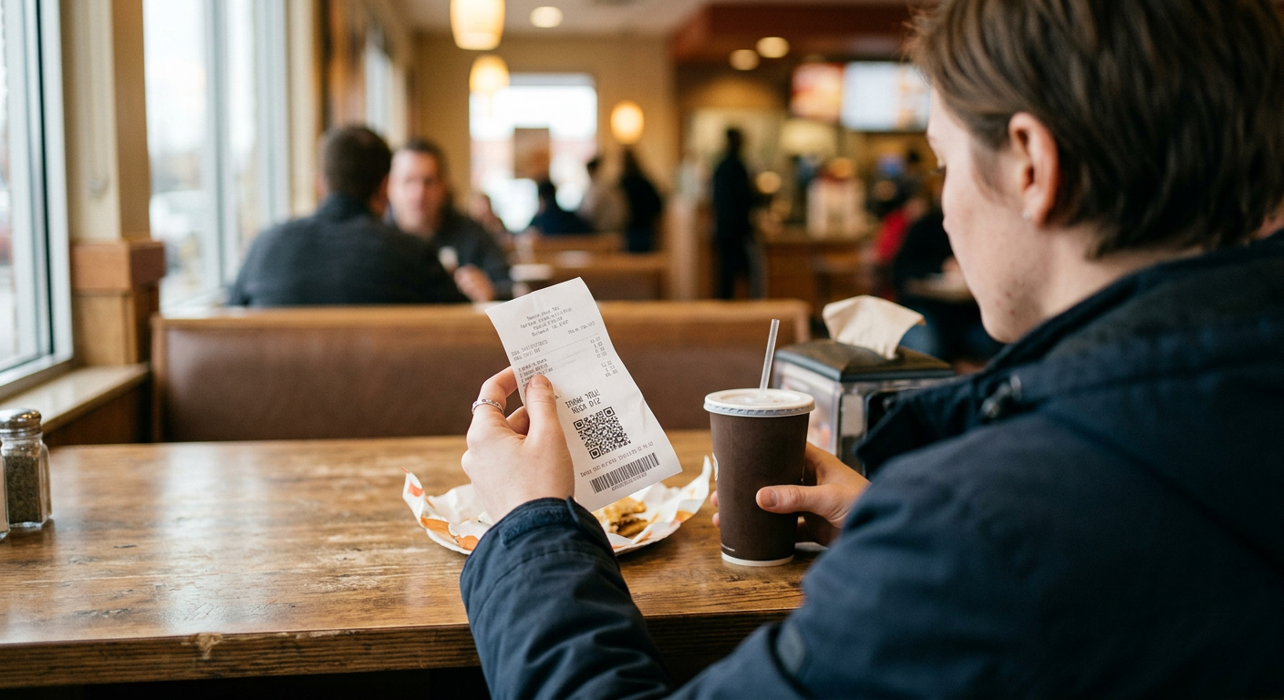 receipt QR code survey