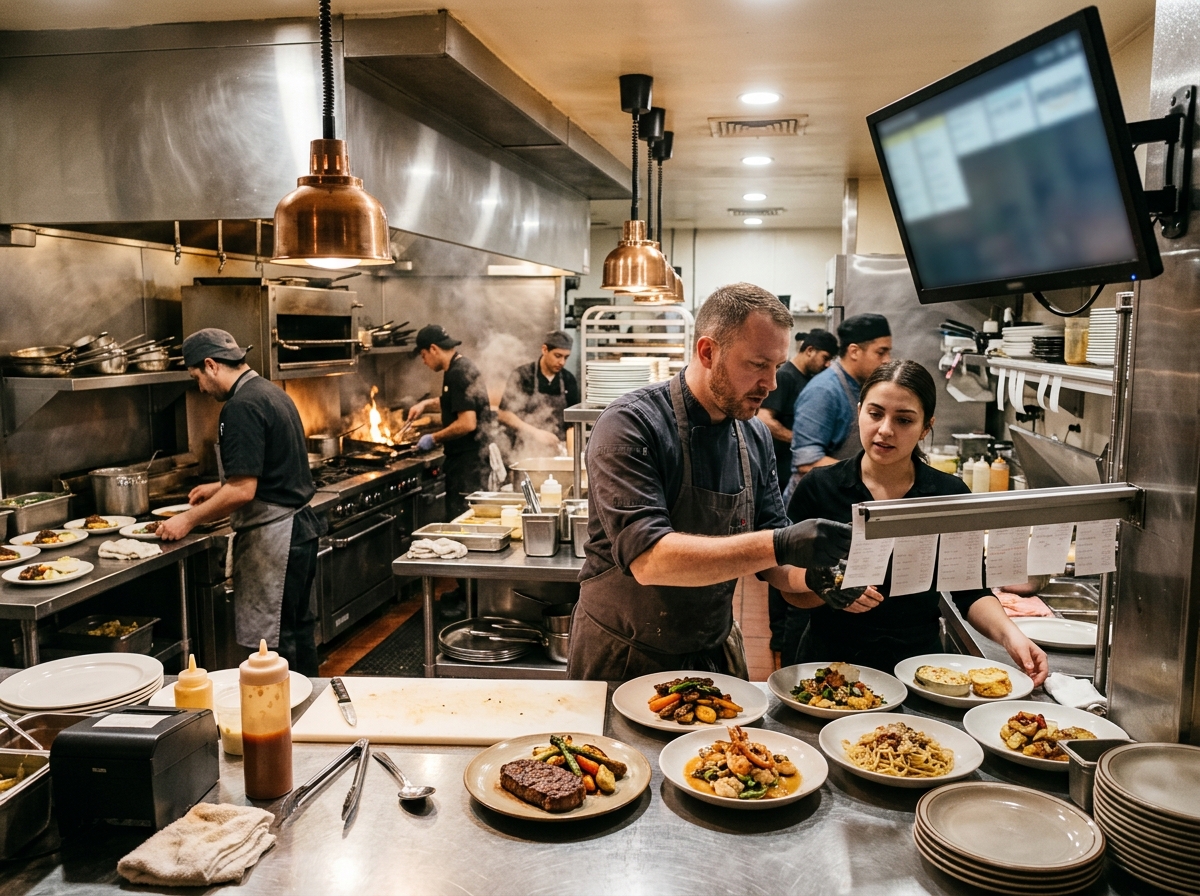 Busy kitchen workflow