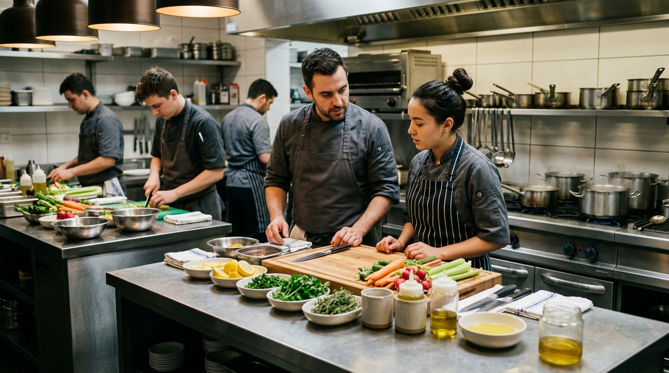 restaurant kitchen prep