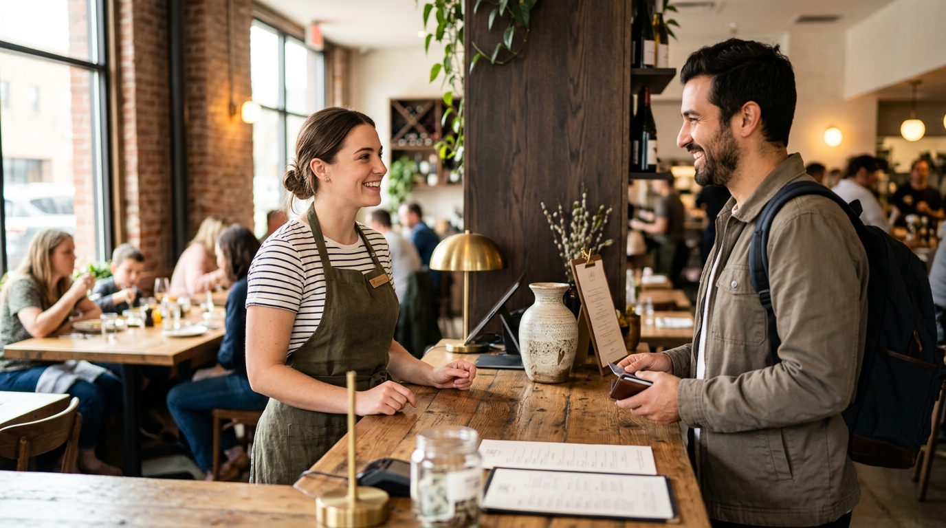 restaurant checkout counter