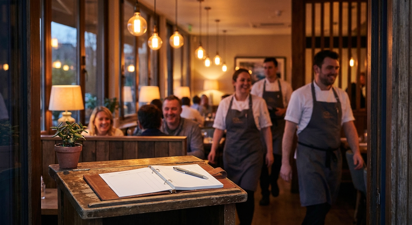 Restaurant host stand