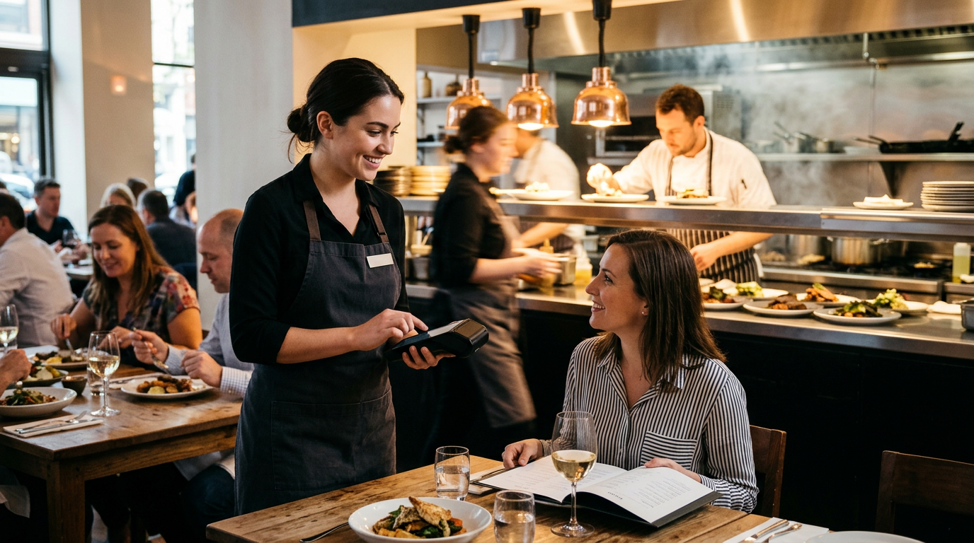 Server using mobile POS