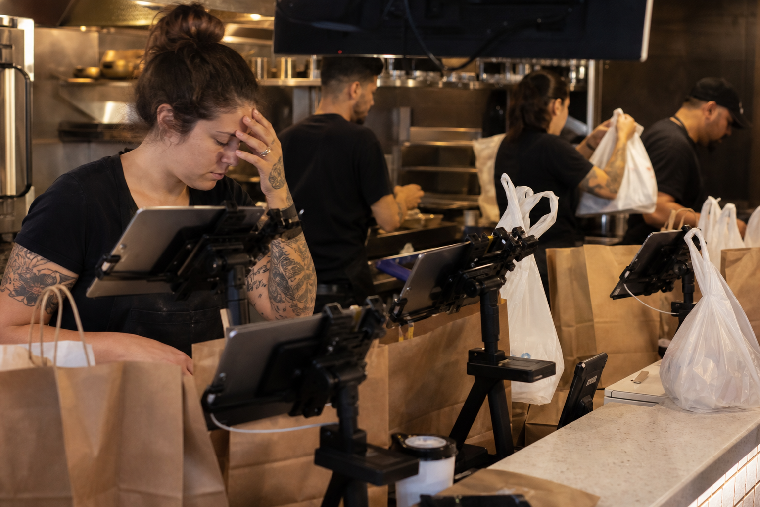 Delivery tablet chaos