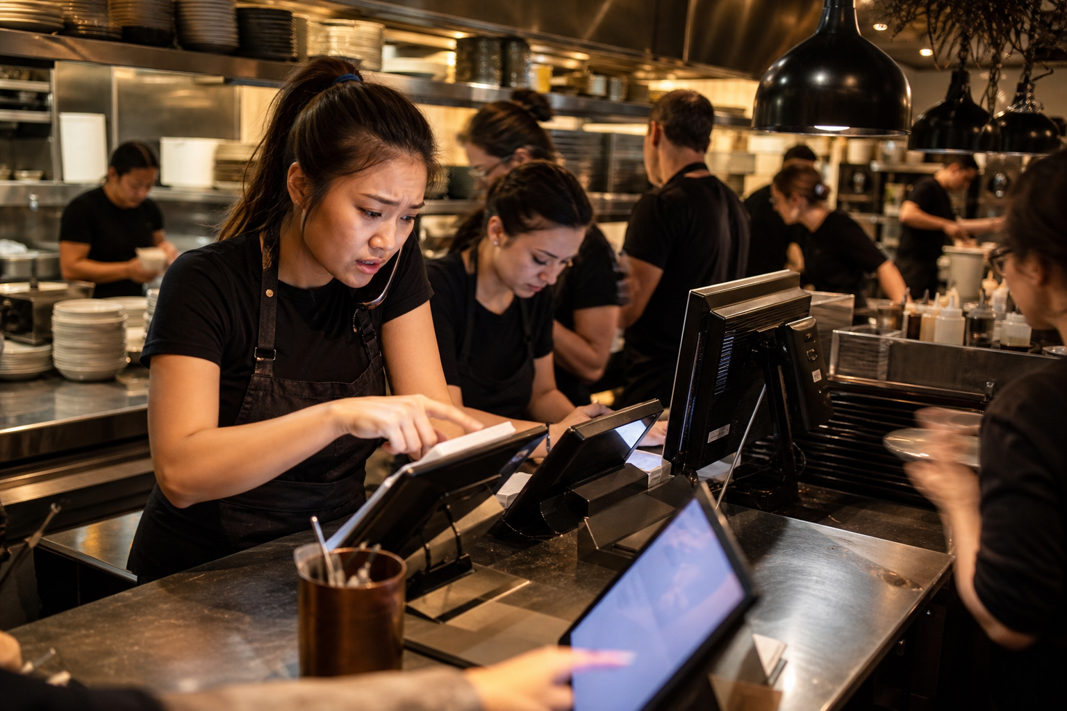 overloaded restaurant tablets