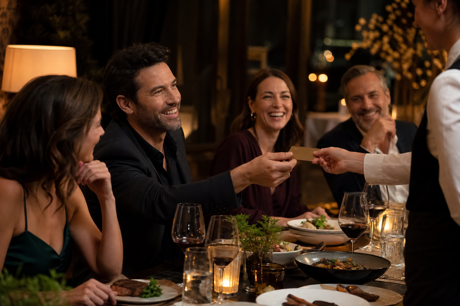 Diners enjoying rewards