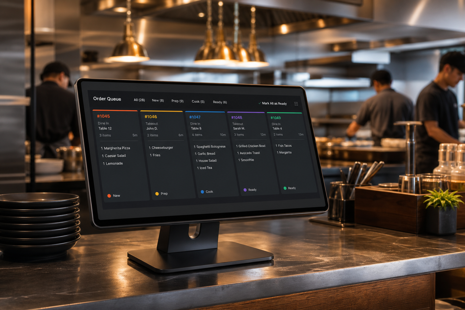 Unified order screen