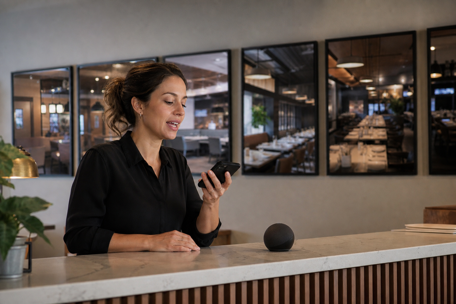 Konversationsbaserad restaurangstyrning