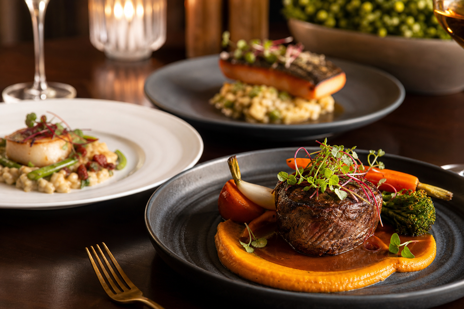 plated signature dishes