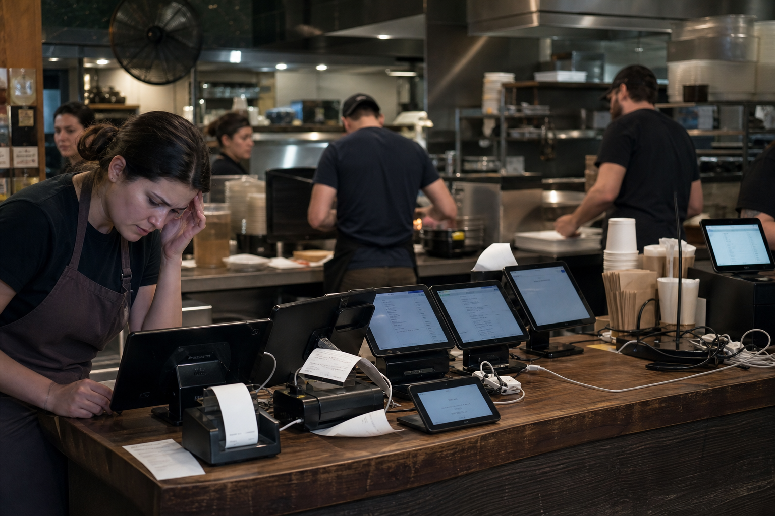Cluttered delivery tablets