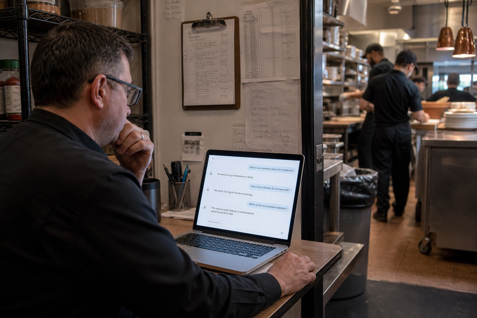 Restaurant manager using AI